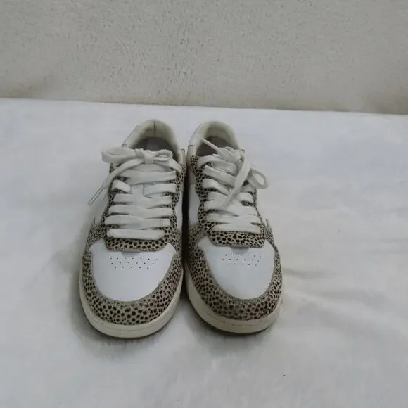 Madewell Court Spotted Genuine Calf Hair Sneaker in Sand Beige 7M - Picture 5 of 7